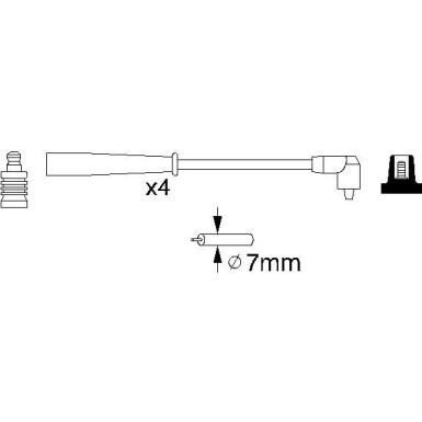 BOSCH | Zündleitungssatz | 0 986 356 727