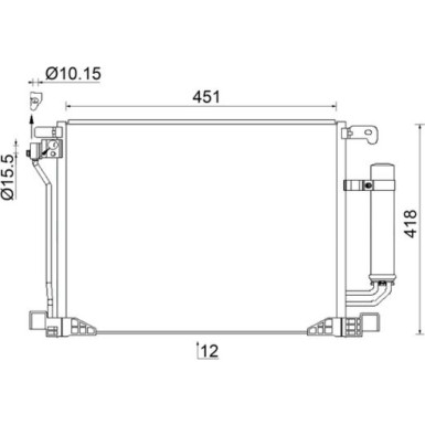 Mahle | Kondensator, Klimaanlage | AC 953 000S