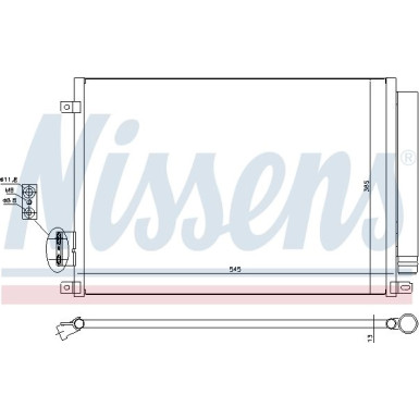 Nissens | Kondensator, Klimaanlage | 940280