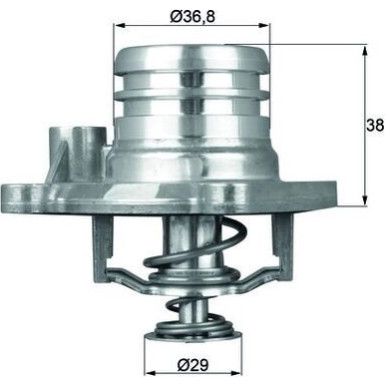 Mahle | Thermostat, Kühlmittel | TI 13 92