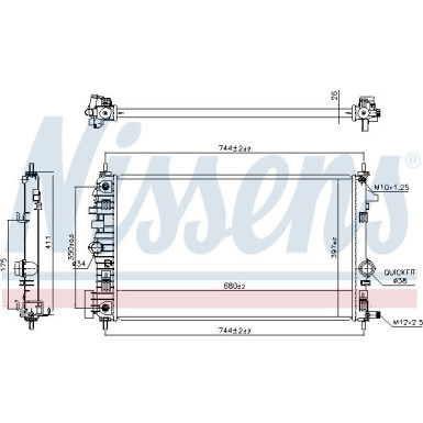 Nissens | Kühler, Motorkühlung | 630769