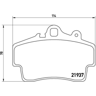 Brembo | Bremsbelagsatz, Scheibenbremse | P 65 007