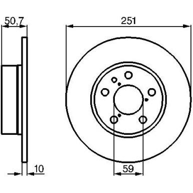 BOSCH | Bremsscheibe | 0 986 479 B31