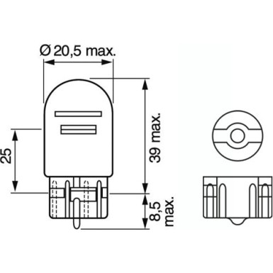 BOSCH | Glühlampe, Blinkleuchte | 1 987 302 252