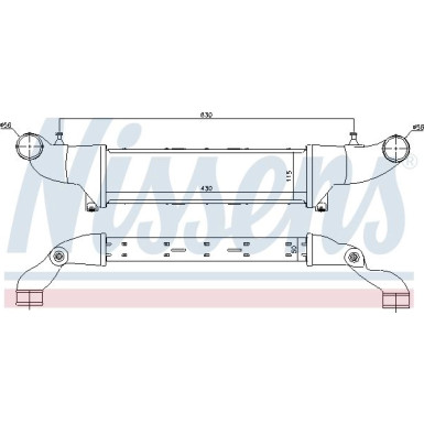 Nissens | Ladeluftkühler | 96859