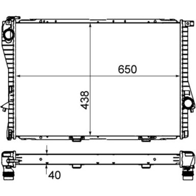 Mahle | Kühler, Motorkühlung | CR 295 000S