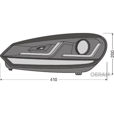 Osram | Hauptscheinwerfersatz | LEDriving® XENARC® Golf VI BLACK EDITION | LEDHL102-BK