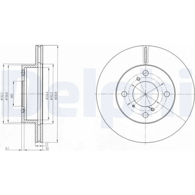 Delphi | Bremsscheibe | BG3499