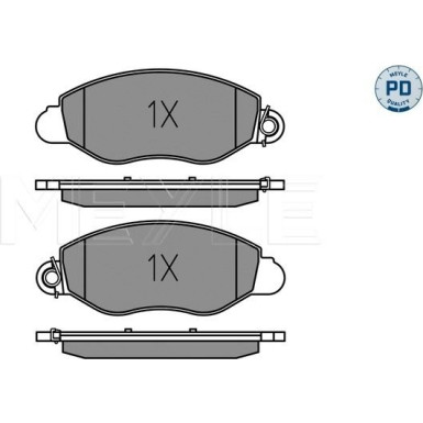 Meyle | Bremsbelagsatz, Scheibenbremse | 025 234 3418/PD