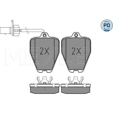 Meyle | Bremsbelagsatz, Scheibenbremse | 025 214 5218/PD