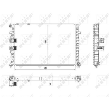 NRF | Kühler, Motorkühlung | 50468