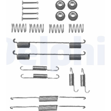 Delphi | Zubehörsatz, Bremsbacken | LY1345