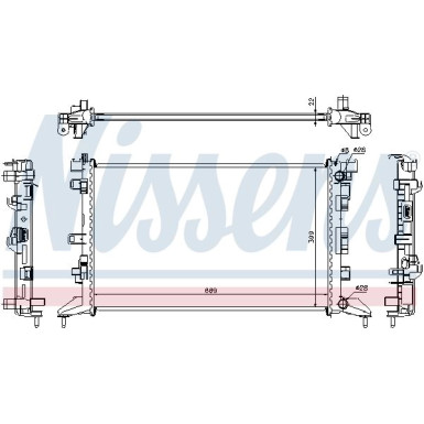 Nissens | Kühler, Motorkühlung | 637602