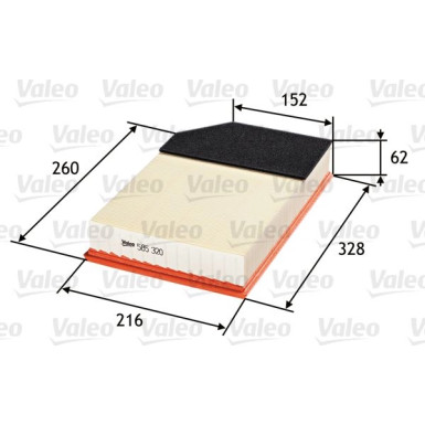 Valeo | Luftfilter | 585320 Valeo | Luftfilter | 585320