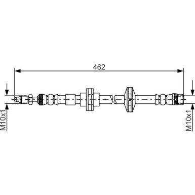 BOSCH | Bremsschlauch | 1 987 481 565