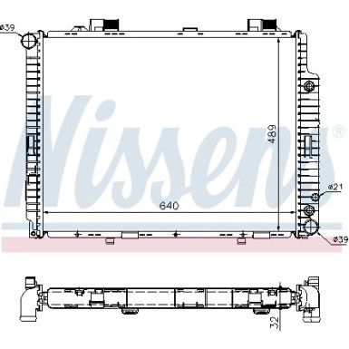 Nissens | Kühler, Motorkühlung | 62608A