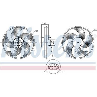 Nissens | Lüfter, Motorkühlung | 85672