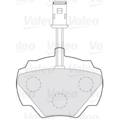 Valeo | Bremsbelagsatz, Scheibenbremse | 301497