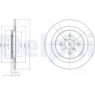 Delphi | Bremsscheibe | BG4076