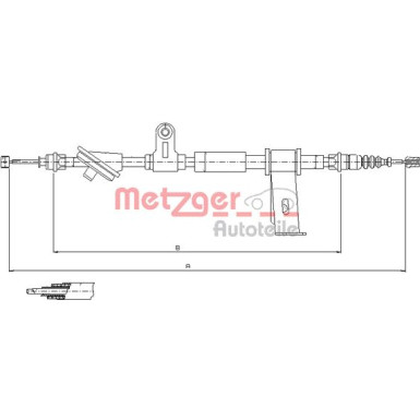 Metzger | Seilzug, Feststellbremse | 12.0102