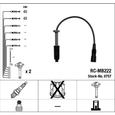 NGK | Zündleitungssatz | 0757