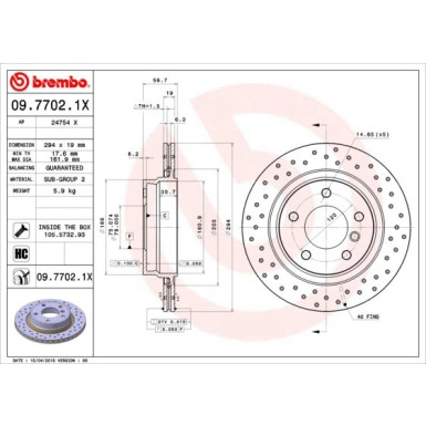 Brembo | Bremsscheibe | 09.7702.1X