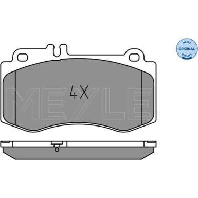 Meyle | Bremsbelagsatz, Scheibenbremse | 025 249 7618