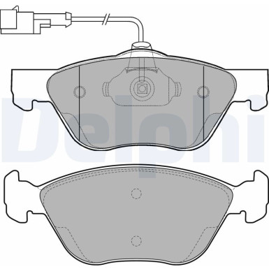 Delphi | Bremsbelagsatz, Scheibenbremse | LP1587