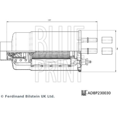 Blue Print | Kraftstofffilter | ADBP230030