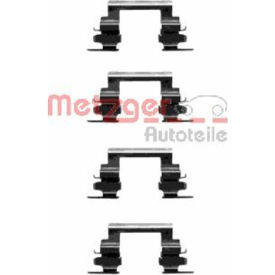 Metzger | Zubehörsatz, Scheibenbremsbelag | 109-1236