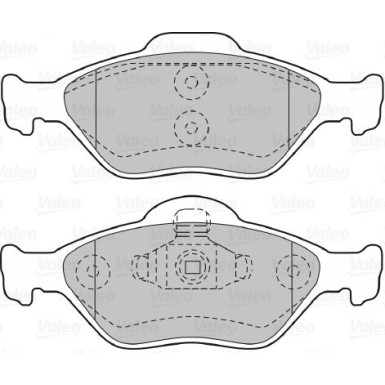 Valeo | Bremsbelagsatz, Scheibenbremse | 598564