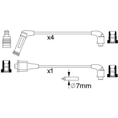 BOSCH | Zündleitungssatz | 0 986 356 990