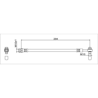 Metzger | Bremsschlauch | 4111538