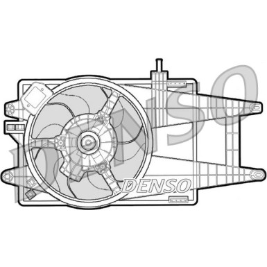 Denso | Lüfter, Motorkühlung | DER09040