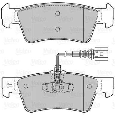 Valeo | Bremsbelagsatz, Scheibenbremse | 598946