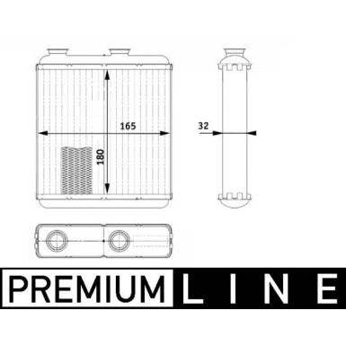 Mahle | Wärmetauscher, Innenraumheizung | AH 81 000P