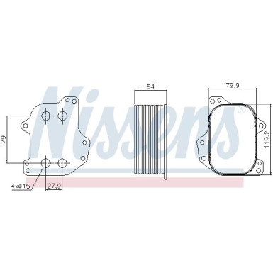 Nissens | Ölkühler, Motoröl | 90745