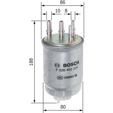 BOSCH F 026 400 425 Luftfilter