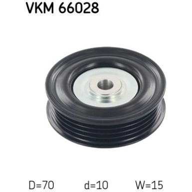 SKF | Umlenk-/Führungsrolle, Keilrippenriemen | VKM 66028