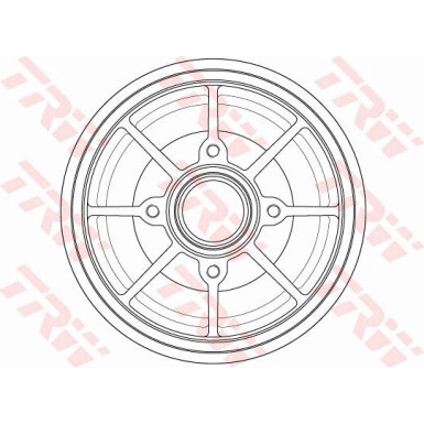 TRW | Bremstrommel | DB4546MR