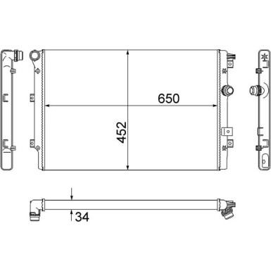 Mahle | Kühler, Motorkühlung | CR 2032 000S