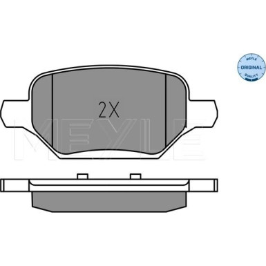 Meyle | Bremsbelagsatz, Scheibenbremse | 025 229 3017