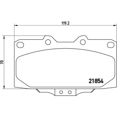 Brembo | Bremsbelagsatz, Scheibenbremse | P 56 034