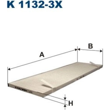 Filtron | Filter, Innenraumluft | K 1132-3X