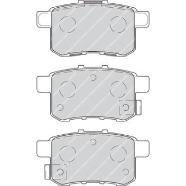 Ferodo | Bremsbelagsatz, Scheibenbremse | FDB4198