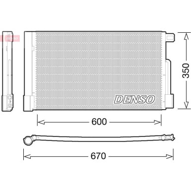 Denso | Kondensator, Klimaanlage | DCN01004