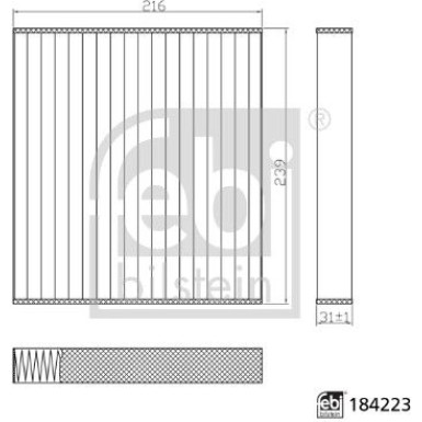 FEBI BILSTEIN 184223 Innenraumfilter