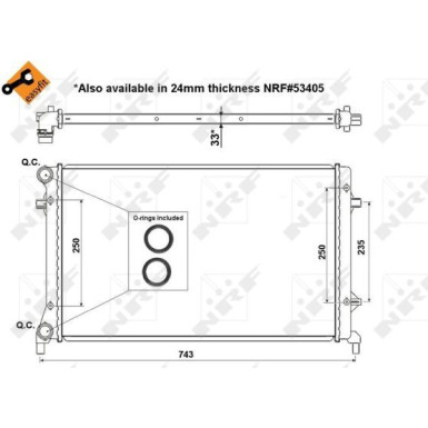 NRF | Kühler, Motorkühlung | 56153