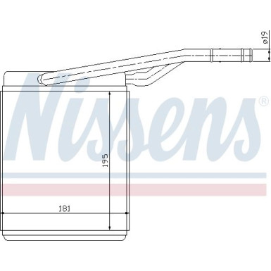 Nissens | Wärmetauscher, Innenraumheizung | 71747