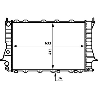 Mahle | Kühler, Motorkühlung | CR 358 000S